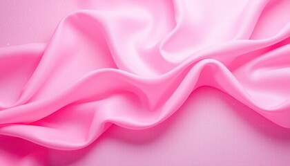 Fototapeta premium Elegant Pink Silk Fabric: A Luxurious and Smooth Wavy Background
