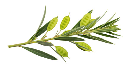 Isolated Crotalaria pod