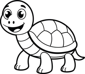 Smiling Turtle Sketch