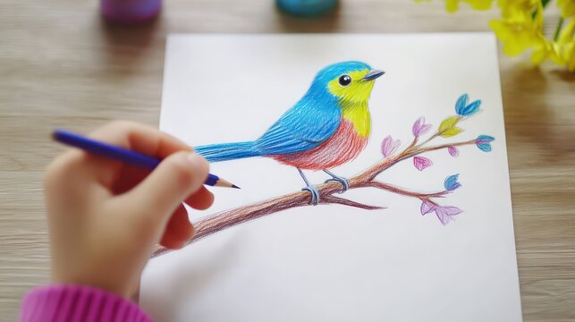 Fun and creative drawing lessons for kids, including colorful step-by-step printables, playful themes --ar 16:9 --v 6.1 Job ID: 606f08aa-1b2d-4128-b821-e9e35f0d3167