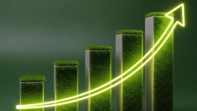 Sustainable Steps, Eco Growth, ESG Progress, Glowing
