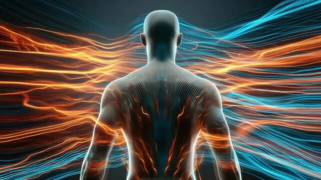 Electro magnetic field: personal energy, unseen force, bioelectric aura, protective charge, dynamic glow, human electromagnetic force, vibrational presence, subtle shield, radiant field.