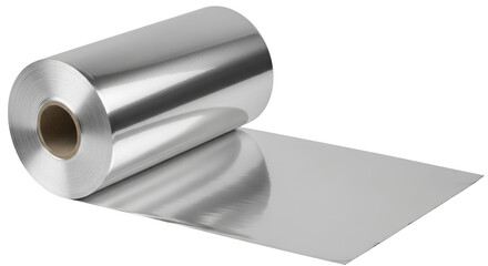 Isolated Roll of Aluminum Foil