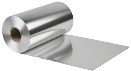Isolated Roll of Aluminum Foil