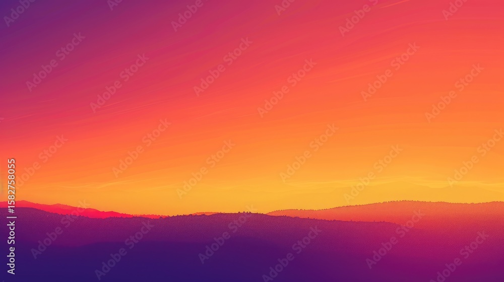 Poster gradient orange and purple abstract background. background image of orange and purple gradient vibra