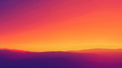 Obraz premium Gradient orange and purple abstract background. Background image of orange and purple gradient vibrant color. Digital art with copy space for design and print. Warm tone concept. Dramatic sky. AIG51.