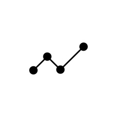 Chart Line Icon for Data Visualization