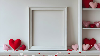red heart on the window