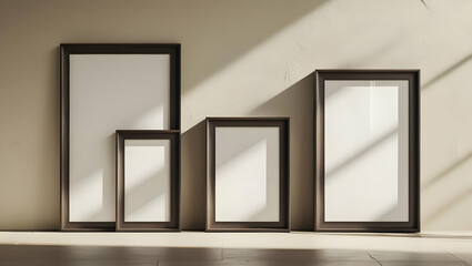 empty frames on the wall