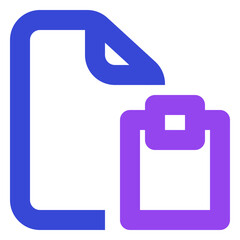 file two tone icon set