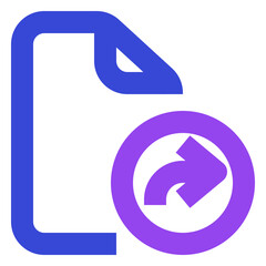 file two tone icon set