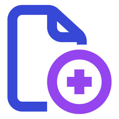 file two tone icon set