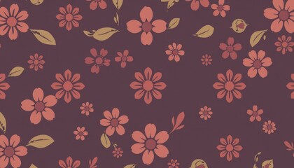 Floral Pattern in a Soft Color Palette: Background, Wallpaper, Design