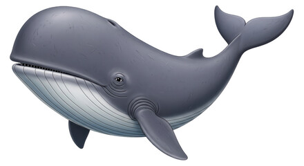 Isolated Cartoon Whale