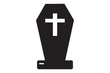 Obraz premium Halloween tombstone gravestone silhouette
