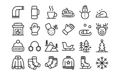 Winter Icons Collection scarf thermos