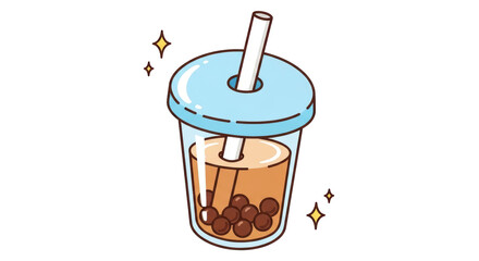 Isolated Boba Tea
