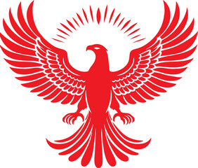 Obraz premium vector illustration of an eagle