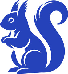 vector illustration of a cartoon squirrel