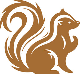 vector illustration of a squirrel
