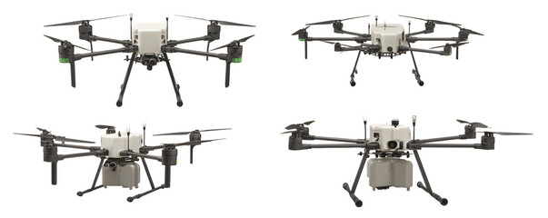 Photo-Realistic Professional Isolated quadcopter drone for soil hea versatile design element, digital artwork, ideal for marketing materials and presentations, content creation