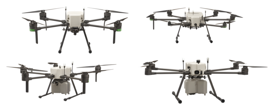 Photo-Realistic Professional Isolated quadcopter drone for soil hea versatile design element, digital artwork, ideal for marketing materials and presentations, content creation