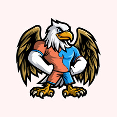 Eagle Mascot Vector Illustration