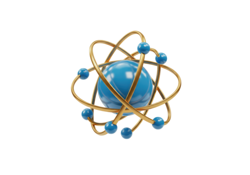 Isolated Atomic Nucleus Structure with Orbiting Electrons