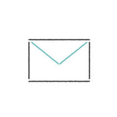 手紙のアイコン【線のみ】