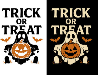 trick or treat halloween design