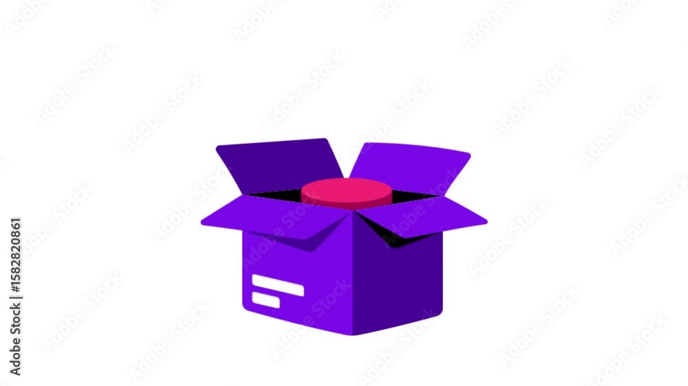 Poster shipping pending icon animation mp4 file