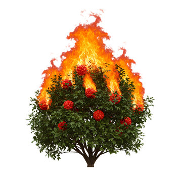 Burning Bush: A Fiery Visual Metaphor