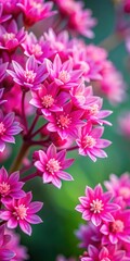 Close-up shot of vibrant pink Fingerroot flowers in full bloom