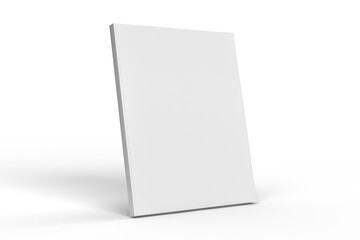 Blank Magazine or Book cover mockup design isolated on white background. Template for presentation a publisher, notebook, catalogs, brochures, magazines, diary, journal, booklet or publication