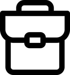 Work bag icon with line and simple style