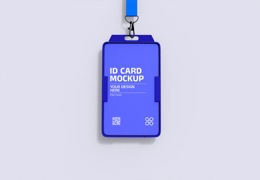 Realistic ID Card Mockup