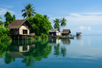 Floating island paradise