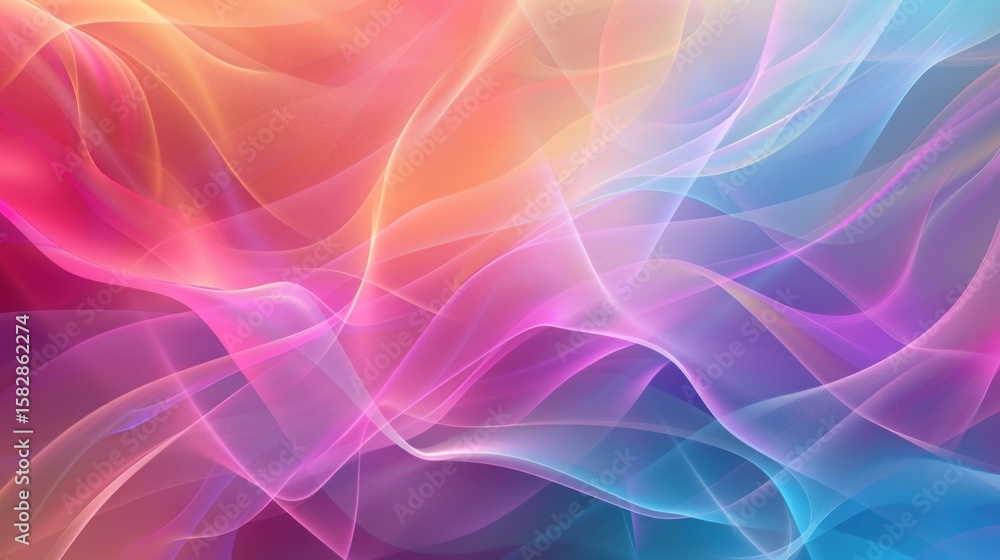 Aufkleber colorful abstract background with smooth gradients stock photo --ar 16:9 --raw --v 6 job id: 19d3d9d