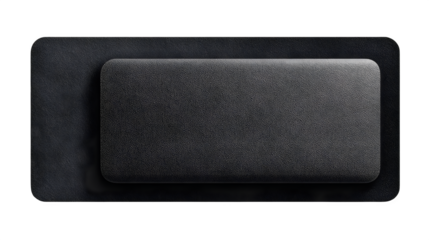 Minimal baby booties made of warm pink yarn with hand-stitched finish, isolated on transparent background