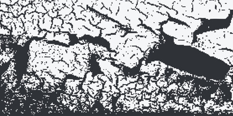 Black and white grunge. Distress overlay texture. Abstract surface dust and rough dirty wall background concept. Worn, torn, modern arts