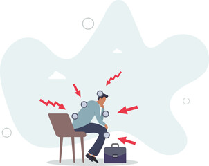 Customer pain points, business idea to create product to solve problem or better user experience concept.human life.