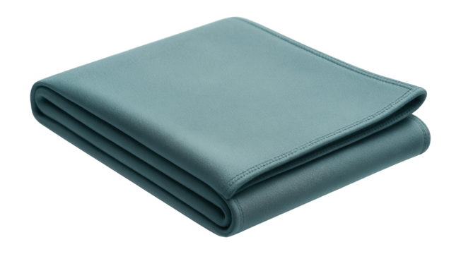 A travel towel designed for quick drying, compact enough to fit in a carry-on bag.