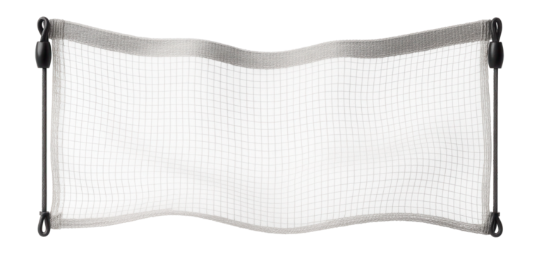 Garden netting designed for a vineyard, with a fine mesh to protect grapes from birds, featuring adjustable tension settings.