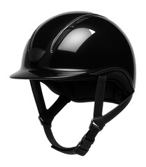 Fototapeta premium Horse riding helmet with impact-resistant shell and ventilation slots