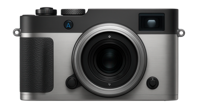 Digital rangefinder camera with manual focus for street photography