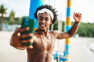 Happy man enjoying water sports, sunshine, the beauty of the ocean for the perfect vacation escape