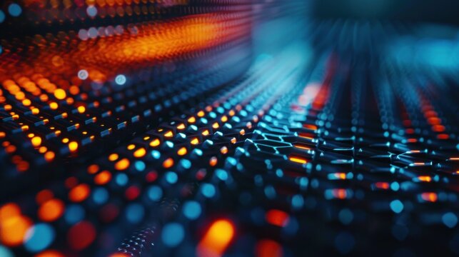 Close-up of glowing computer screen stock photo --ar 16:9 --raw --v 6 Job ID: 30052c67-77b7-4af5-bbd4-27b989df6e7c