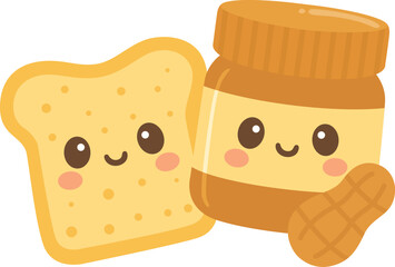 Funny Peanut Butter and Toast Friends Forever