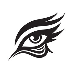 Tattoo Inspired Tribal Eye Silhouette