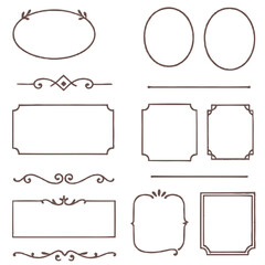 クラシック装飾フレームセット
